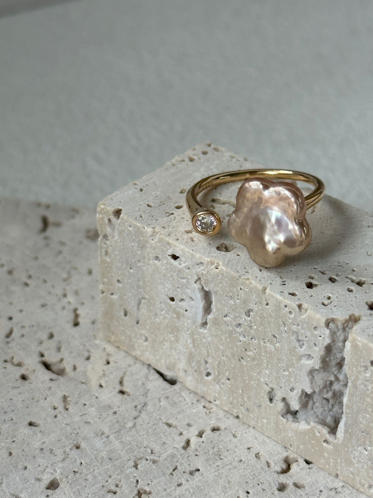 Handcrafted Baroque Pearl Rings