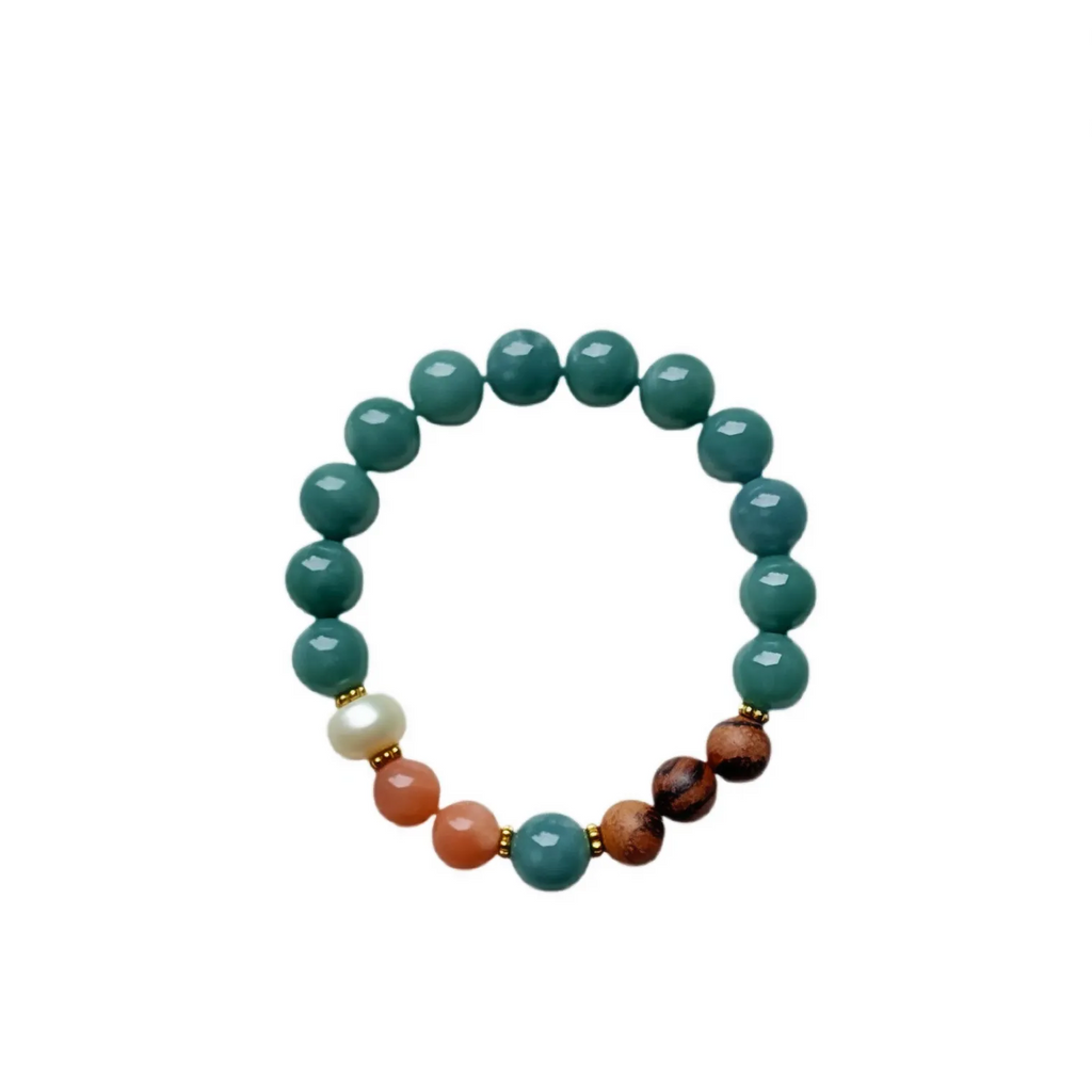 Blue Jadeite Serenity &amp; Abundance Bracelet