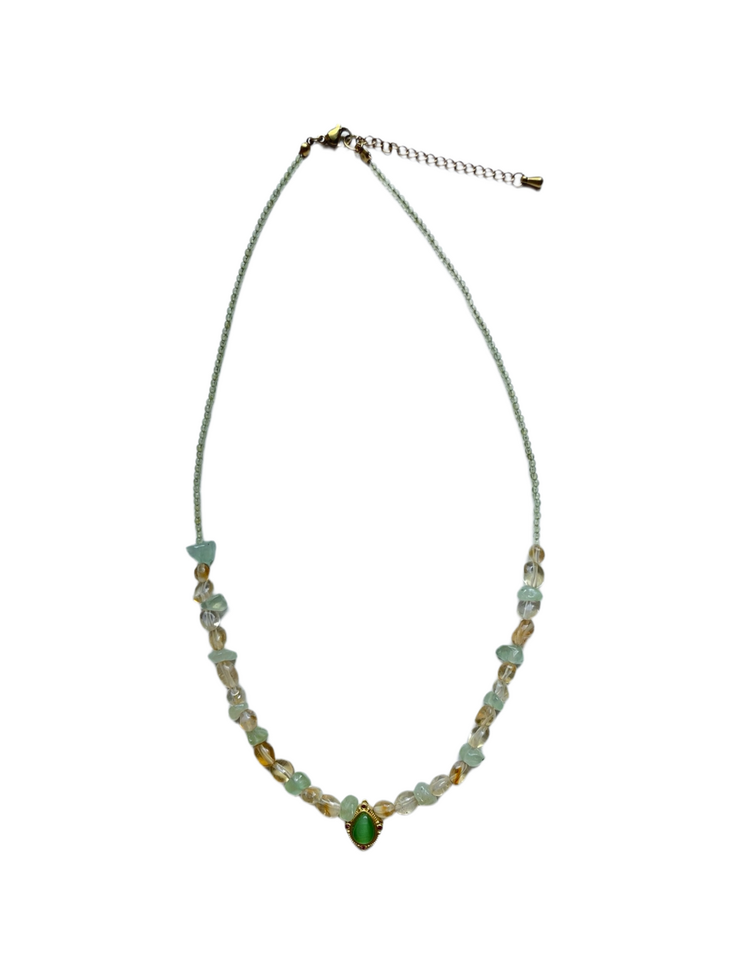 Prehnite Multi-Stone Necklace