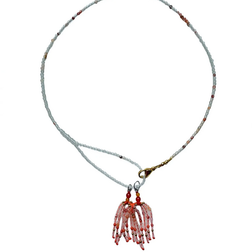 Carnelian Tassel Necklace