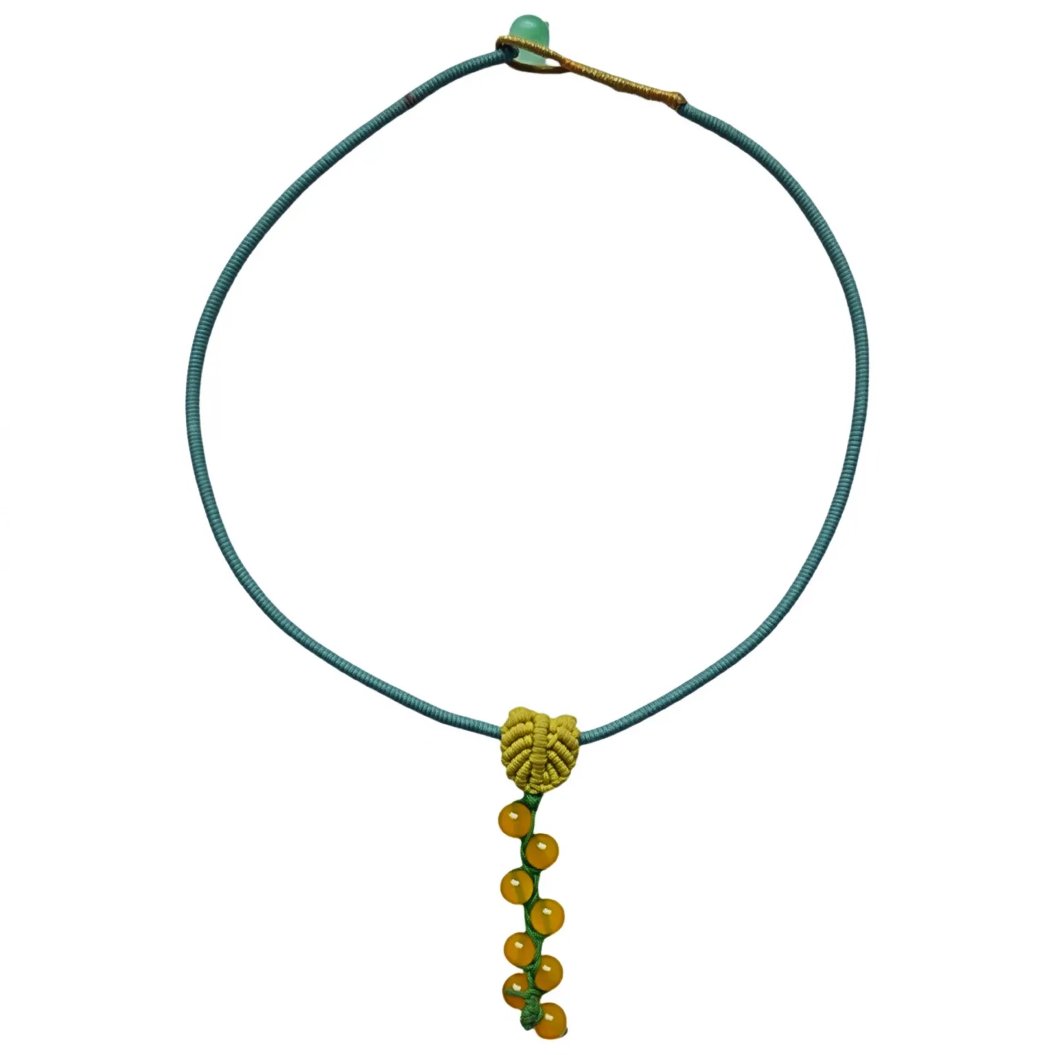Sunshine Agate Woven Choker
