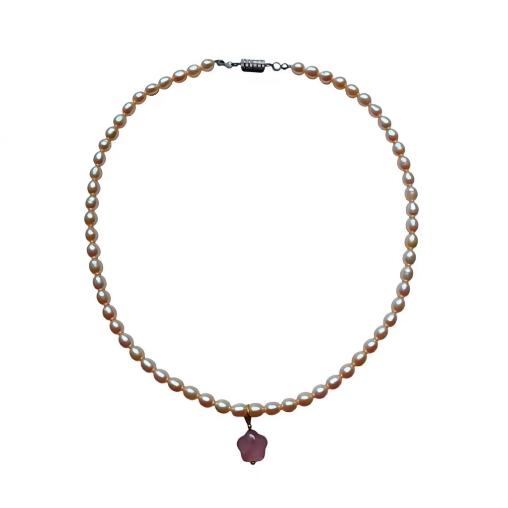 Natural Freshwater Pink Pearl Necklace