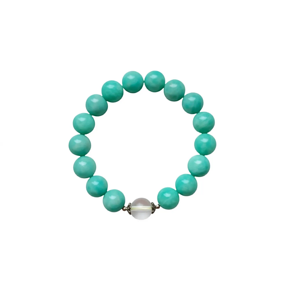 Russian Amazonite & Clear Quartz Clarity & Balance Bracelet