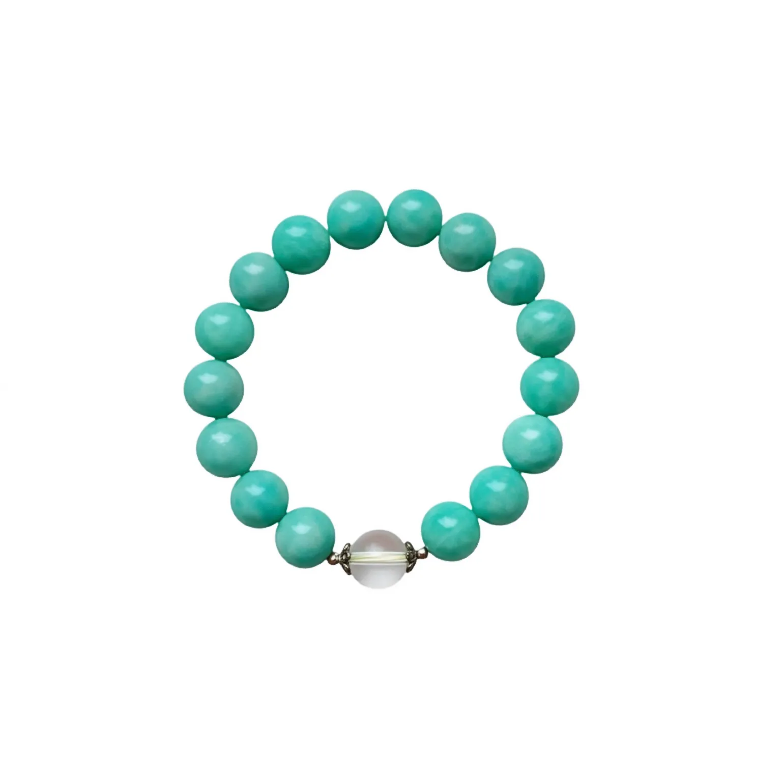 Russian Amazonite & Clear Quartz Clarity & Balance Bracelet