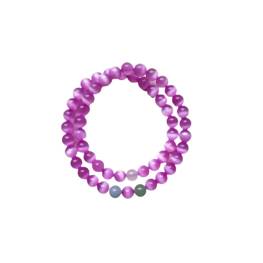 Purple Cat's Eye Bracelet