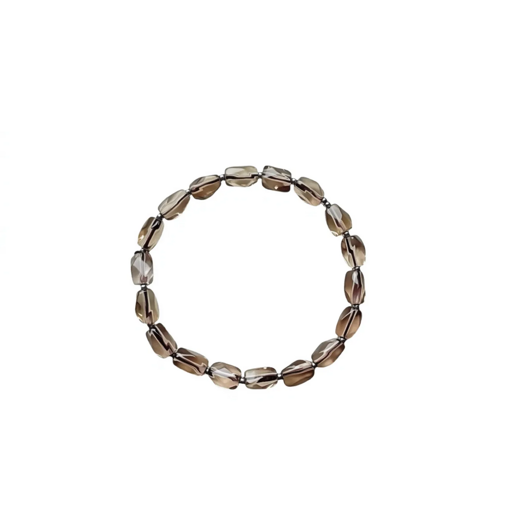 Faceted Smoky Quartz Grounding &amp; Protection Bracelet