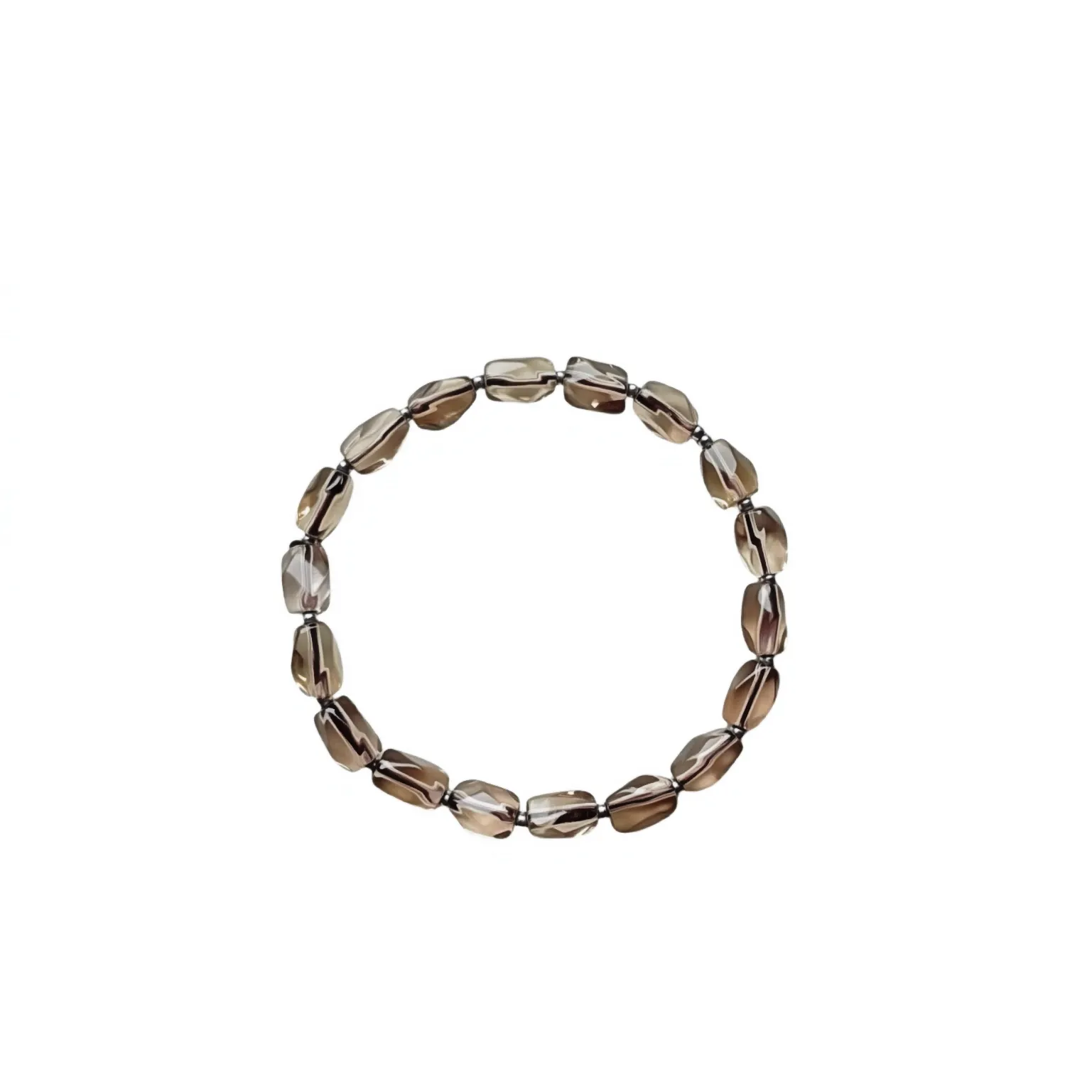 Faceted Smoky Quartz Grounding &amp; Protection Bracelet