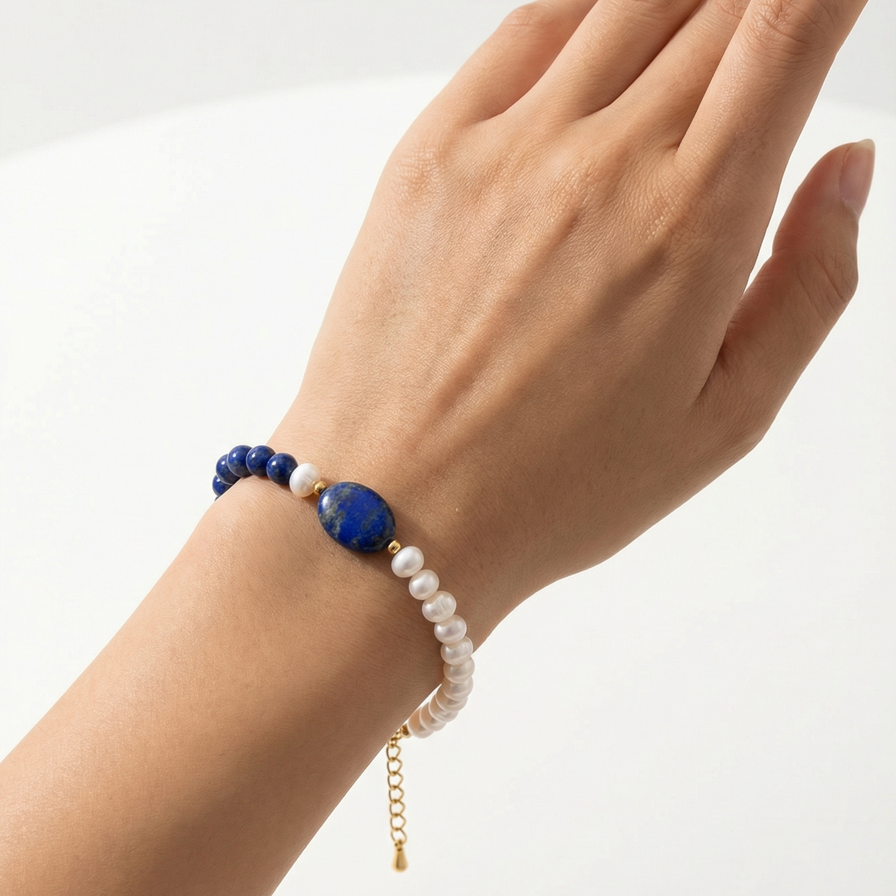 Lapis Lazuli & Pearl Wisdom Bracelet