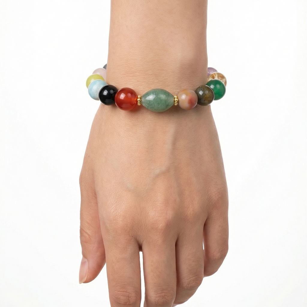 18-Gemstone Abundance Bracelet