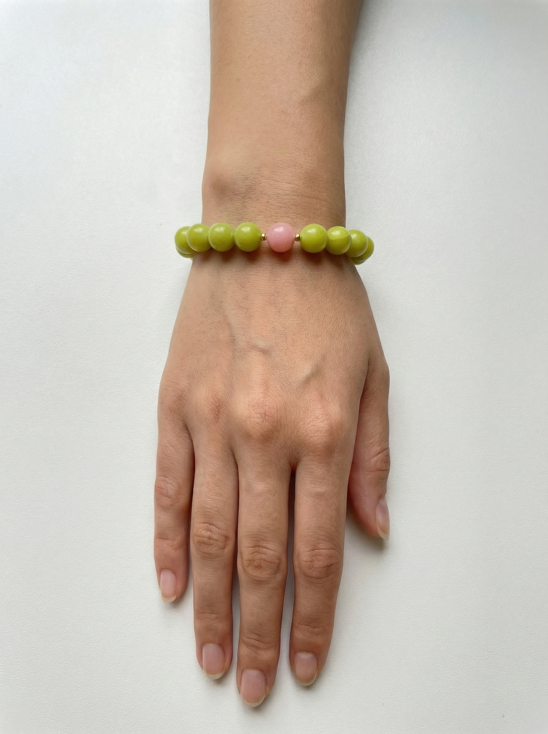 Xiuyu Jade &amp; Pink Opal Serenity Bracelet